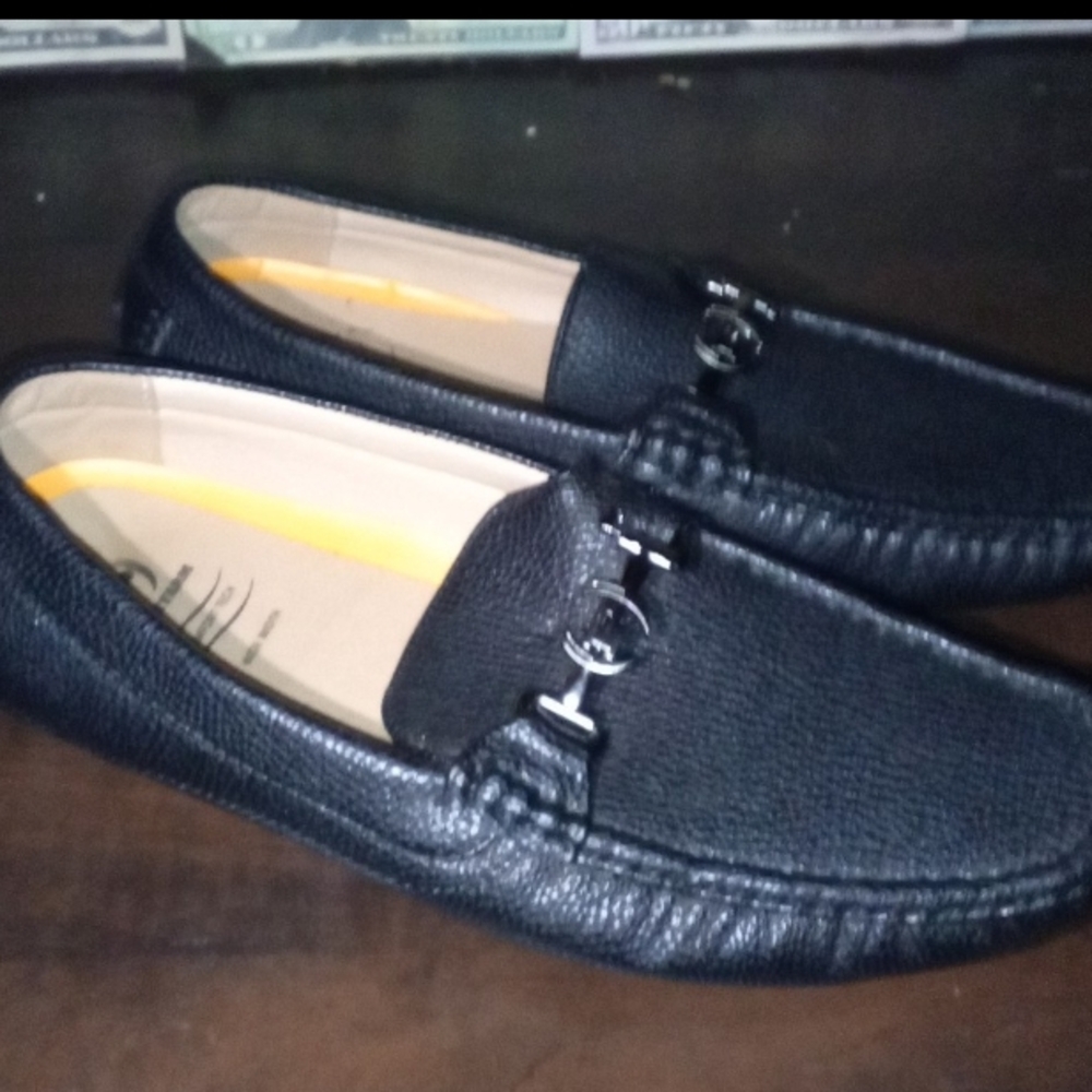 Men's Black Leather Loafers